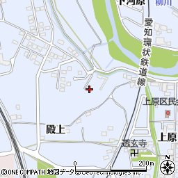 愛知県豊田市上原町殿上95周辺の地図