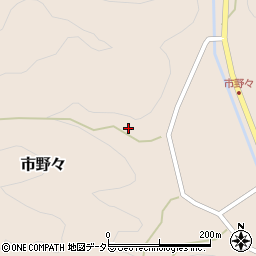 兵庫県丹波篠山市市野々206周辺の地図