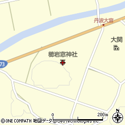 櫛岩窓神社周辺の地図