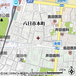 滋賀県東近江市八日市本町13周辺の地図