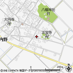 滋賀県近江八幡市安土町内野1368周辺の地図