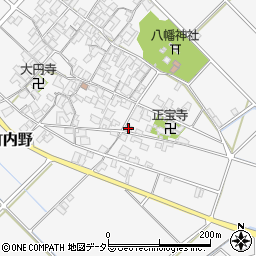 滋賀県近江八幡市安土町内野1369周辺の地図