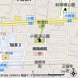 小賀須公園トイレ周辺の地図