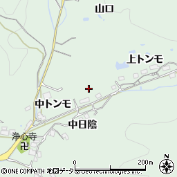 愛知県豊田市山中町周辺の地図