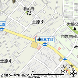 愛知県名古屋市天白区土原3丁目1239周辺の地図