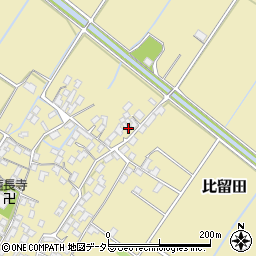 滋賀県野洲市比留田1022-1周辺の地図