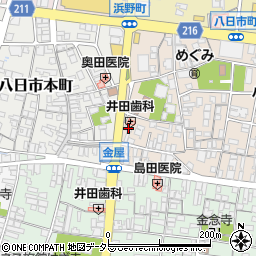 滋賀県東近江市八日市町10-20周辺の地図
