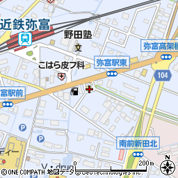 マクドナルド１号線弥富店周辺の地図