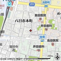 滋賀県東近江市八日市本町13-6周辺の地図