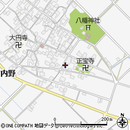 滋賀県近江八幡市安土町内野1370周辺の地図