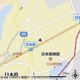 岡山県津山市日本原216周辺の地図