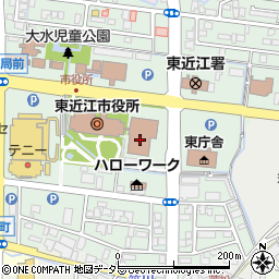 東近江市役所　福祉総合支援課周辺の地図