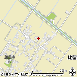 滋賀県野洲市比留田1015周辺の地図