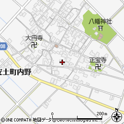 滋賀県近江八幡市安土町内野1147周辺の地図