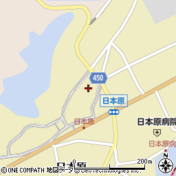 岡山県津山市日本原188周辺の地図