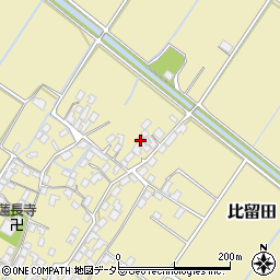 滋賀県野洲市比留田1031周辺の地図