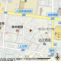 滋賀県東近江市八日市上之町7-34周辺の地図