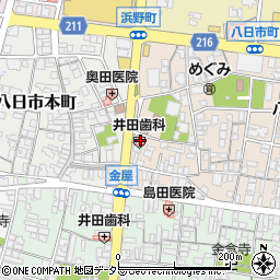 井田歯科本院周辺の地図