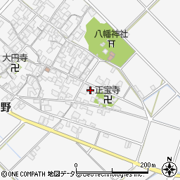 滋賀県近江八幡市安土町内野1374周辺の地図