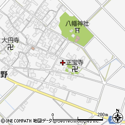 滋賀県近江八幡市安土町内野1374周辺の地図