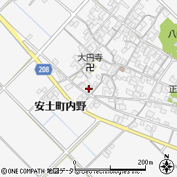 滋賀県近江八幡市安土町内野1103周辺の地図