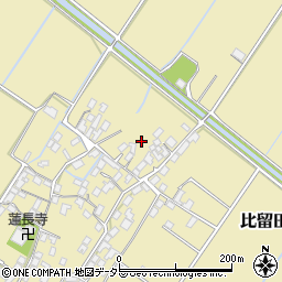 滋賀県野洲市比留田1027-2周辺の地図