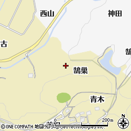 愛知県豊田市手呂町鵠巣周辺の地図