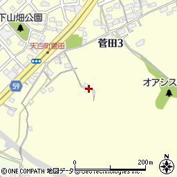 愛知県名古屋市天白区菅田周辺の地図