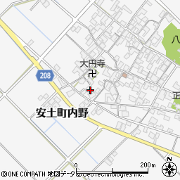 滋賀県近江八幡市安土町内野1102周辺の地図