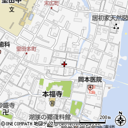滋賀県大津市本堅田周辺の地図