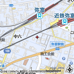 愛知県弥富市鯏浦町中六139周辺の地図