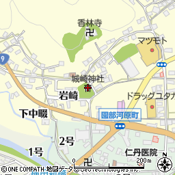 城崎神社周辺の地図