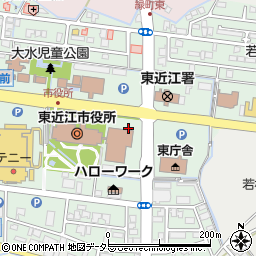 滋賀県東近江市八日市緑町周辺の地図