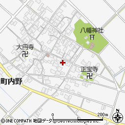 滋賀県近江八幡市安土町内野1135周辺の地図
