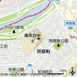名古屋市立南天白中学校周辺の地図