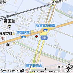 丸亀製麺弥富店周辺の地図