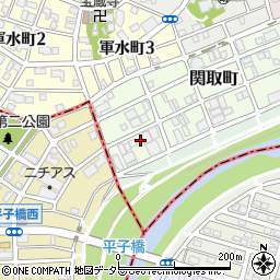 愛知県名古屋市瑞穂区関取町46周辺の地図