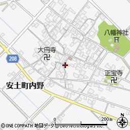 滋賀県近江八幡市安土町内野1123周辺の地図