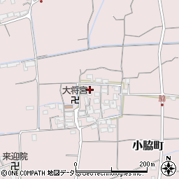 滋賀県東近江市小脇町1493-2周辺の地図