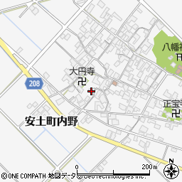 滋賀県近江八幡市安土町内野1105周辺の地図