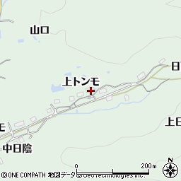 愛知県豊田市山中町上トンモ周辺の地図