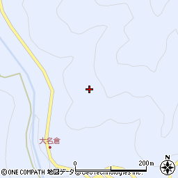 愛知県設楽町（北設楽郡）大名倉（安天山）周辺の地図