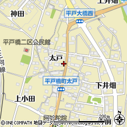愛知県豊田市平戸橋町（太戸）周辺の地図