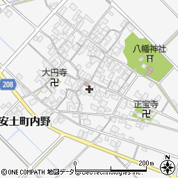 滋賀県近江八幡市安土町内野1128周辺の地図