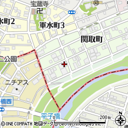 愛知県名古屋市瑞穂区関取町44周辺の地図