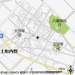 滋賀県近江八幡市安土町内野1129周辺の地図
