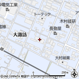 株式会社高田鉄工所　大諏訪工場周辺の地図