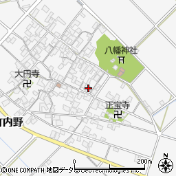 滋賀県近江八幡市安土町内野139周辺の地図