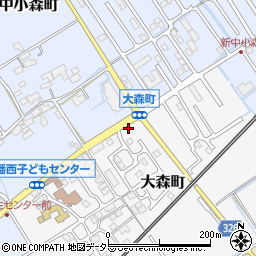 滋賀県近江八幡市大森町18周辺の地図