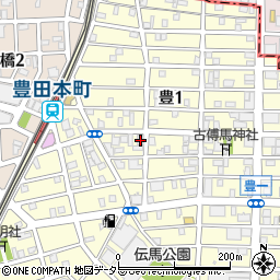伝馬コミュニティセンター周辺の地図